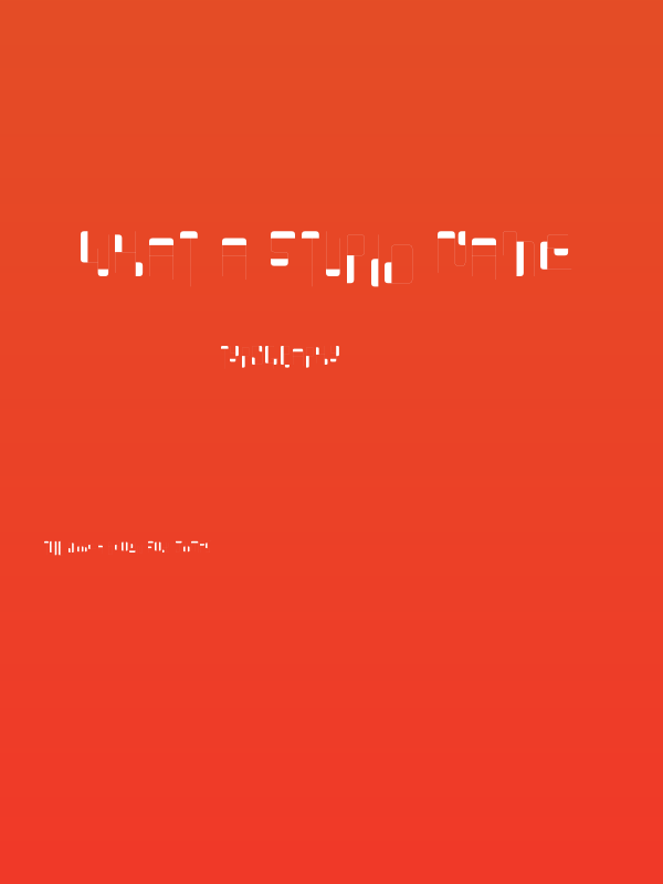 What A Stupid Name Poster