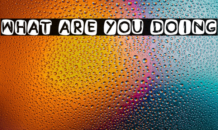 What Are You Doing Example 2