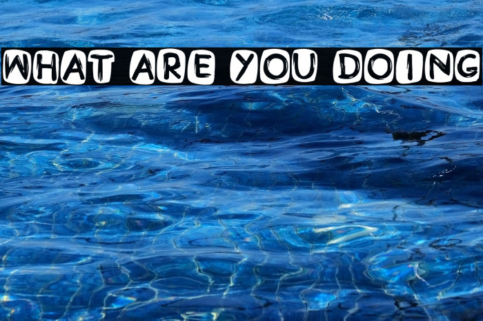 What Are You Doing Example 3