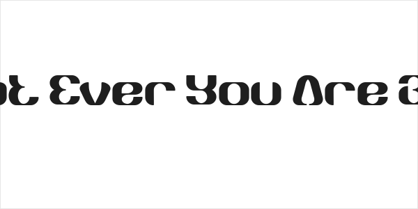 What Ever You Are Bold Logo