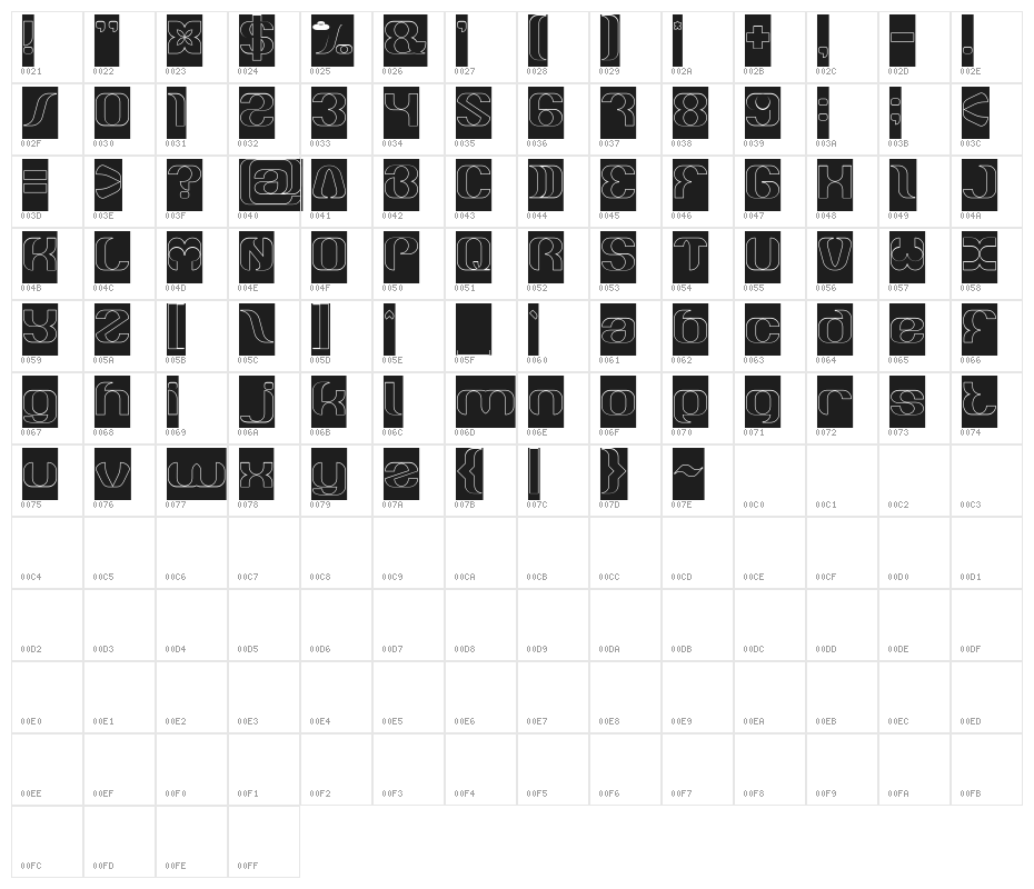 What Ever You Are-Hollow-Invers Character Map
