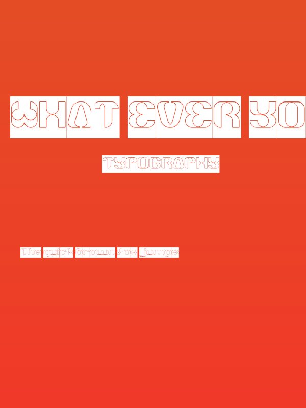 What Ever You Are-Hollow-Invers Poster