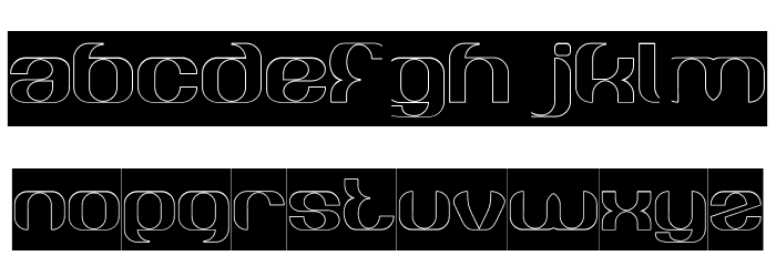 What Ever You Are-Hollow-Invers Font LOWERCASE