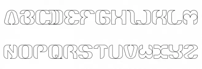 What Ever You Are-Hollow 字体 大写