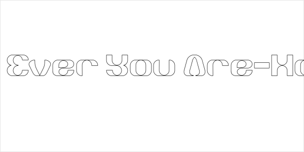 What Ever You Are-Hollow Logo