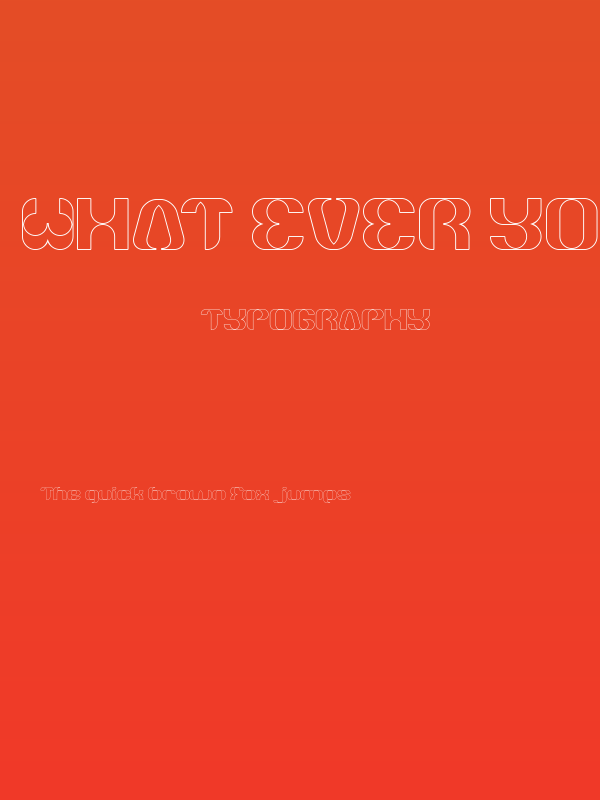 What Ever You Are-Hollow Poster