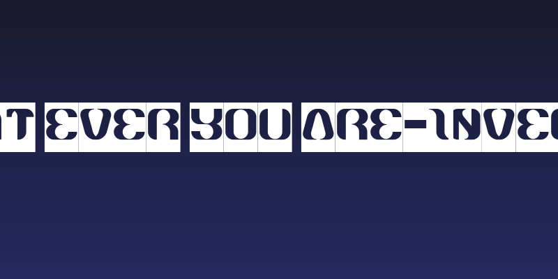 What Ever You Are-Inverse Social Header