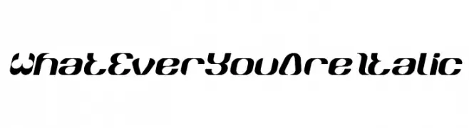 What Ever You Are Italic  Frei Schriftart Herunterladen