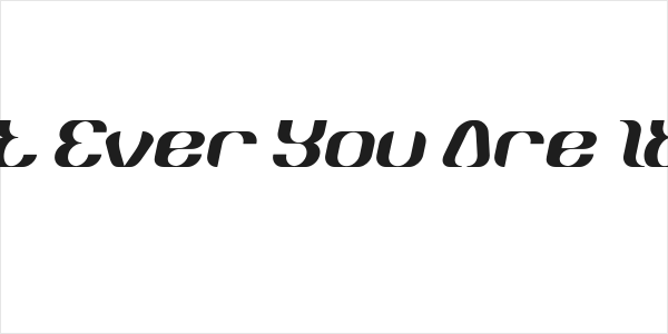 What Ever You Are Italic Logo
