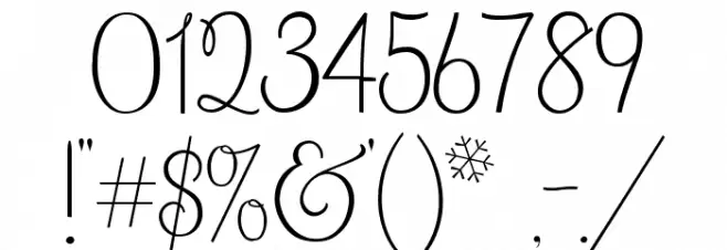 What I Want For Christmas Font OTHER CHARS