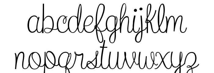 What I Want For Christmas Font LOWERCASE