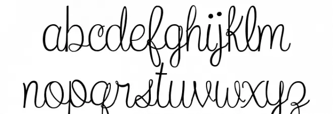 What I Want For Christmas Font LOWERCASE