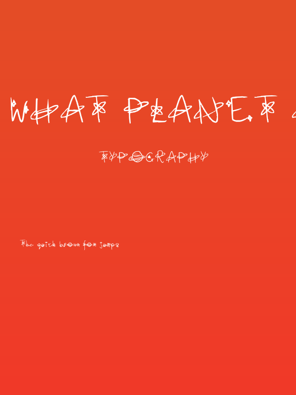 What Planet Are You From Poster