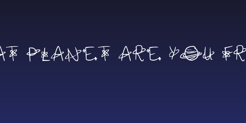 What Planet Are You From Social Header