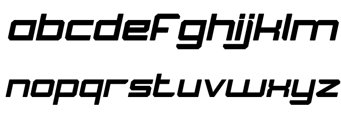 What The FUN Bold Italic Font LOWERCASE