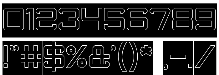 What The FUN-Hollow-Inverse Font OTHER CHARS