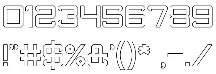 What The FUN-Hollow Font OTHER CHARS