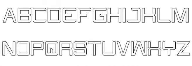 What The FUN-Hollow Font Litere mari