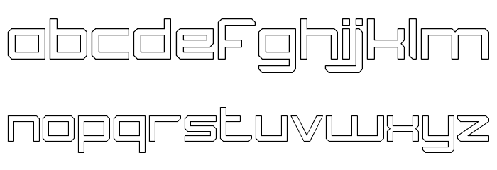 What The FUN-Hollow Font LOWERCASE