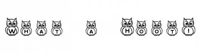 What a Hoot!  フリーフォントのダウンロード