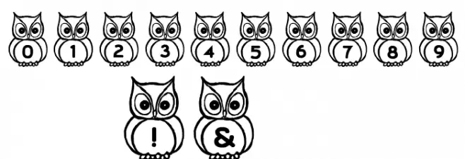What a Hoot! Font OTHER CHARS