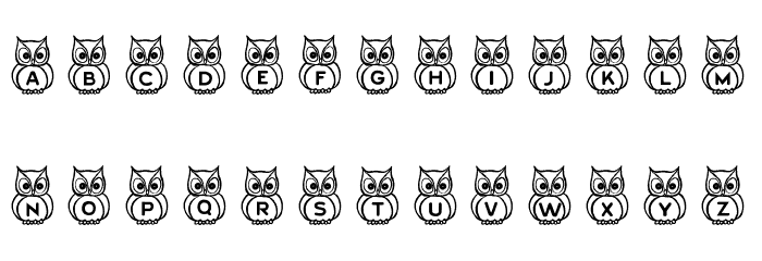 What a Hoot! Font LOWERCASE