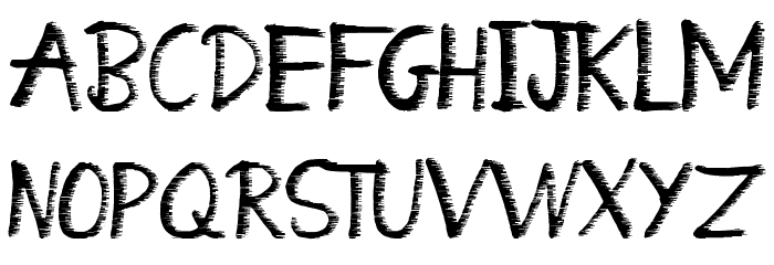 What a Mess Font LOWERCASE
