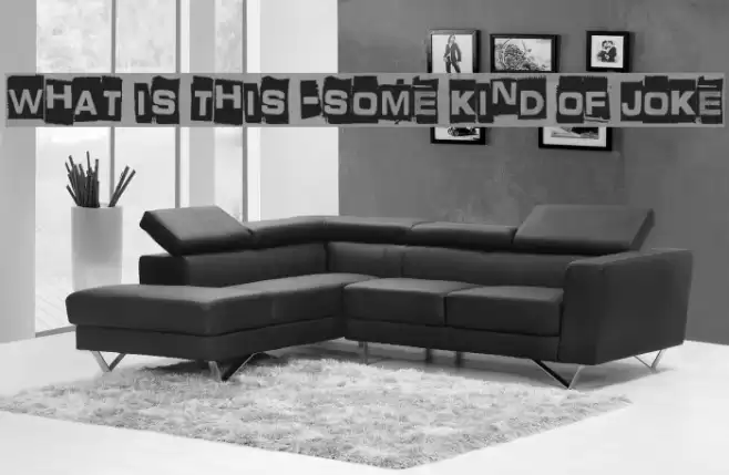 What is this -some kind of joke Caratteri examples