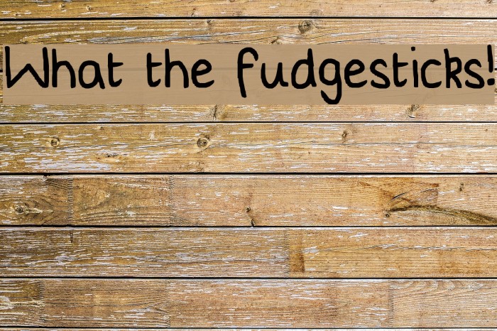 What the fudgesticks! Font examples