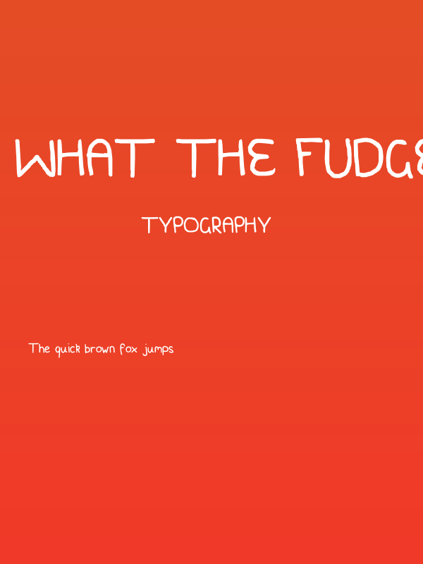What the fudgesticks! Poster