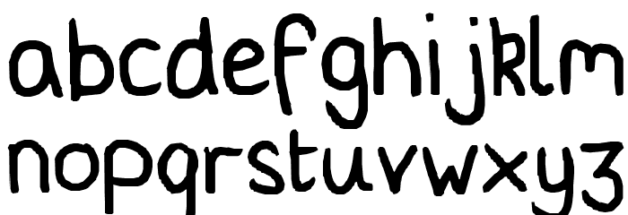 What the fudgesticks! Font LOWERCASE