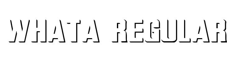 WhatA Regular Font
