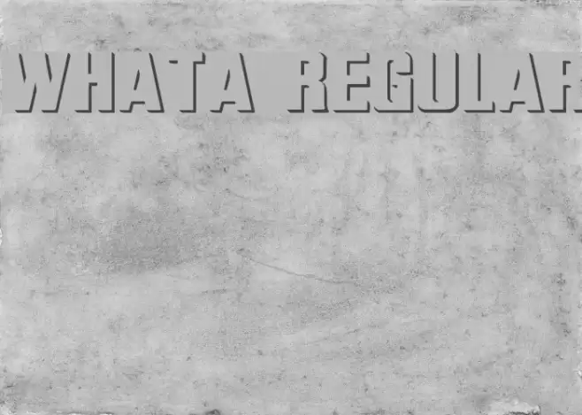 WhatA Regular  examples