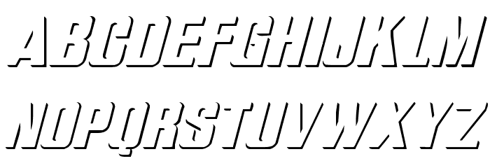 WhatA-Relief Italic Font LOWERCASE
