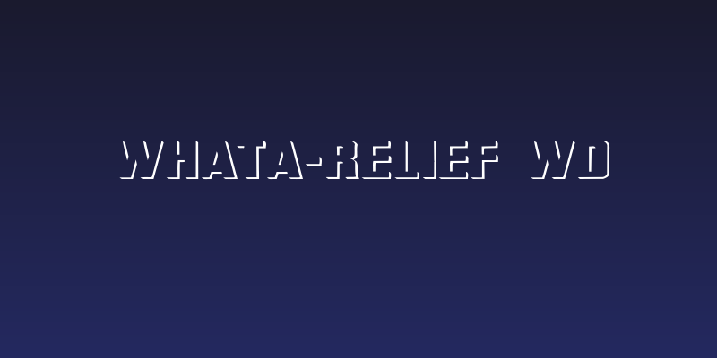 WhatA-Relief Wd Social Header