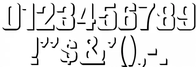 WhatA-Relief Font OTHER CHARS