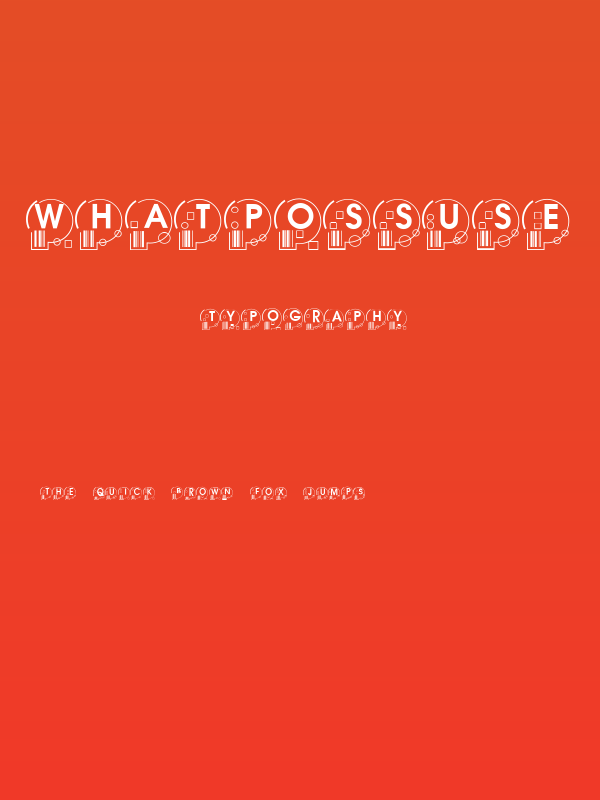 WhatPossUse Poster