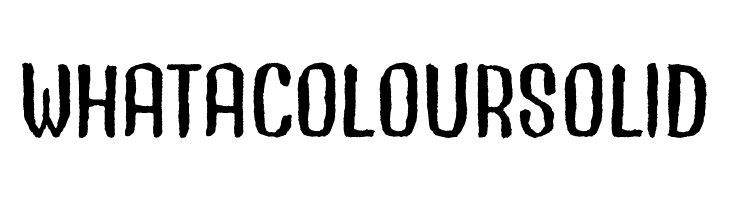 Whatacolour Solid  font caratteri gratis