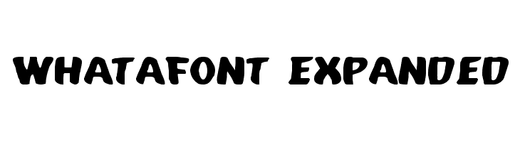 Whatafont Expanded Font