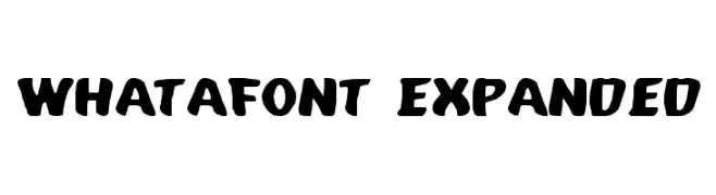Whatafont Expanded  Descarca Fonturi Gratis