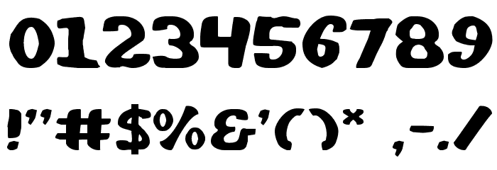 Whatafont Expanded Font OTHER CHARS