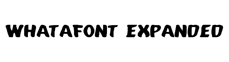 Whatafont Expanded  Free Fonts Download