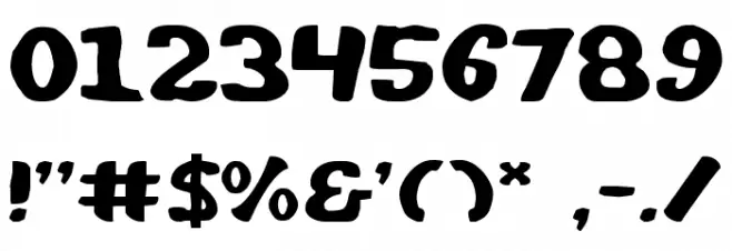 Whatafont Expanded Font OTHER CHARS