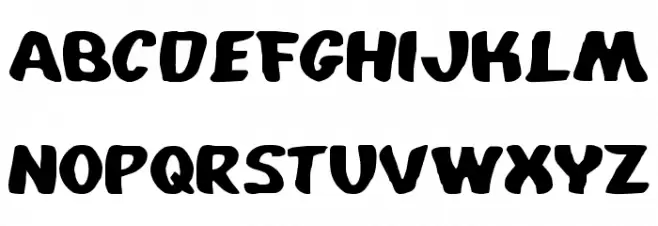 Whatafont Expanded Schriftart Kleinbuchstaben