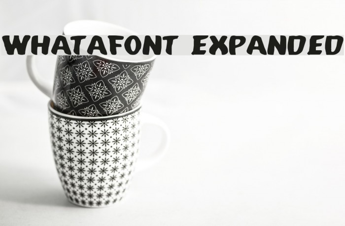 Whatafont Expanded Font examples