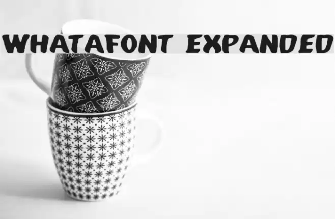 Whatafont Expanded Fonte examples