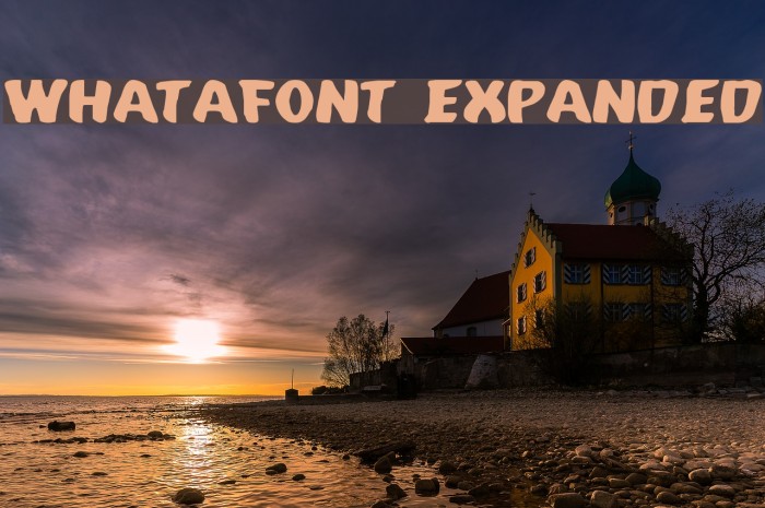 Whatafont Expanded Font examples