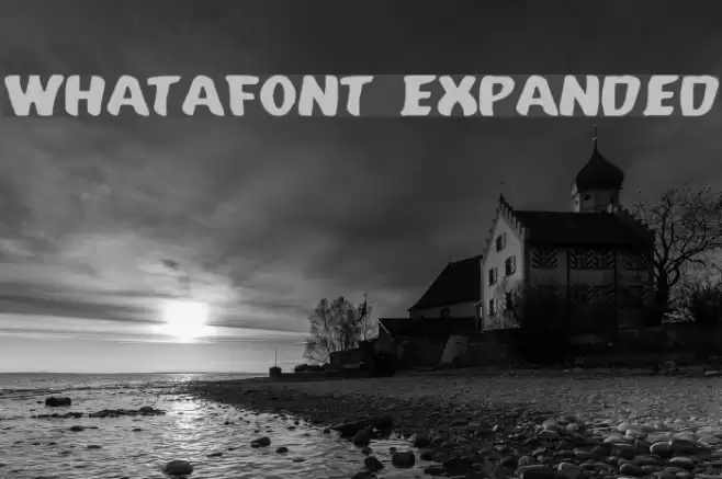 Whatafont Expanded Fonte examples
