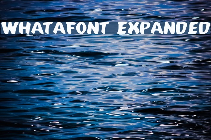 Whatafont Expanded Font examples