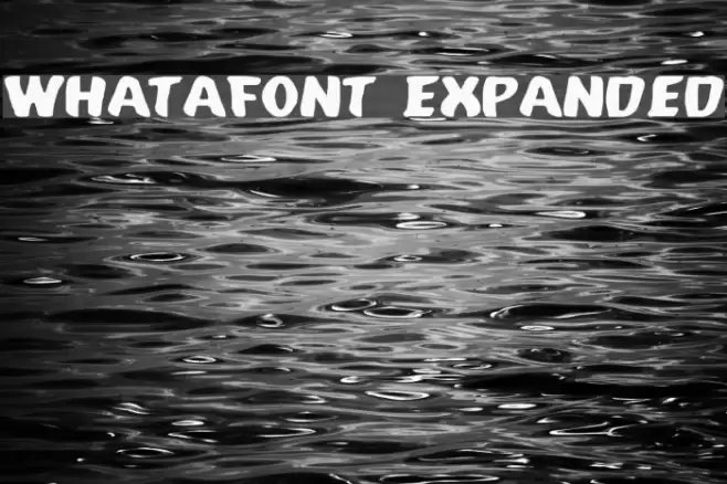 Whatafont Expanded Fonte examples